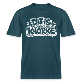 DIT IS KNORKE-RELAXED FIT Unisex bio T-Shirt - Dunkles Petrol