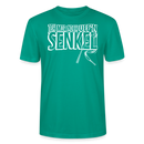 JEH MIR NICH UFFN SENKEL-Unisex T-Shirt BIO II - Blaugrün