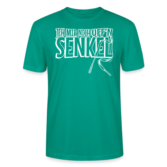 JEH MIR NICH UFFN SENKEL-Unisex T-Shirt BIO II - Blaugrün