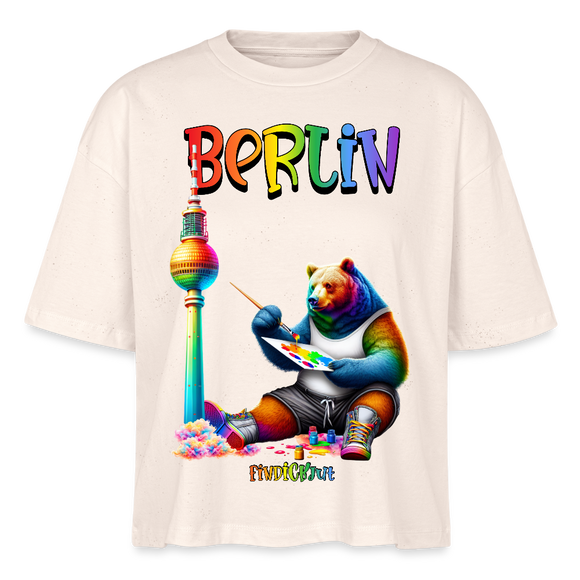 CSD BERLIN- Frauen Boxy Bio-T-Shirt - Naturweiß