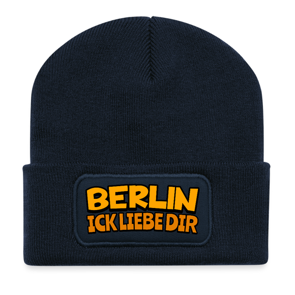 BERLIN ICK LIEBE DIR-Beanie - French Navy