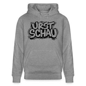 Ostalgie-Unisex Bio-Hoodie-URST SCHAU - Hellgrau marmoriert