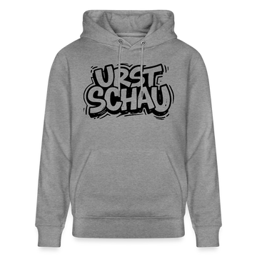 Ostalgie-Unisex Bio-Hoodie-URST SCHAU - Hellgrau marmoriert