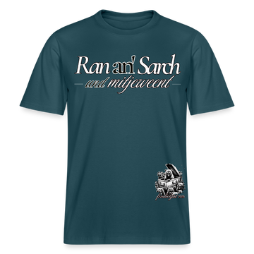 Ran an Sarch-Relaxed Fit Unisex Bio-T-Shirt Sparker III - Dunkles Petrol