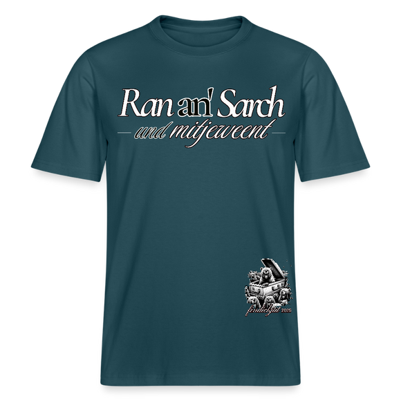 Ran an Sarch-Relaxed Fit Unisex Bio-T-Shirt Sparker III - Dunkles Petrol