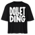 DOLLET DING-Frauen Boxy Bio-T-Shirt - Schwarz