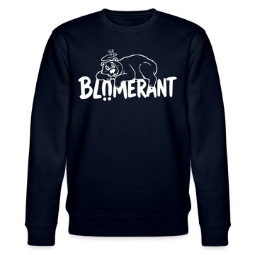 BLÜMERANT-Unisex Bio-Sweatshirt mit echt Berliner Schnauze - Navy