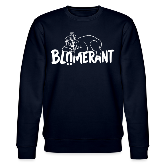BLÜMERANT-Unisex Bio-Sweatshirt mit echt Berliner Schnauze - Navy