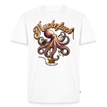 MUCKEFUCK-Männer Premium BIO T-Shirt - Weiß