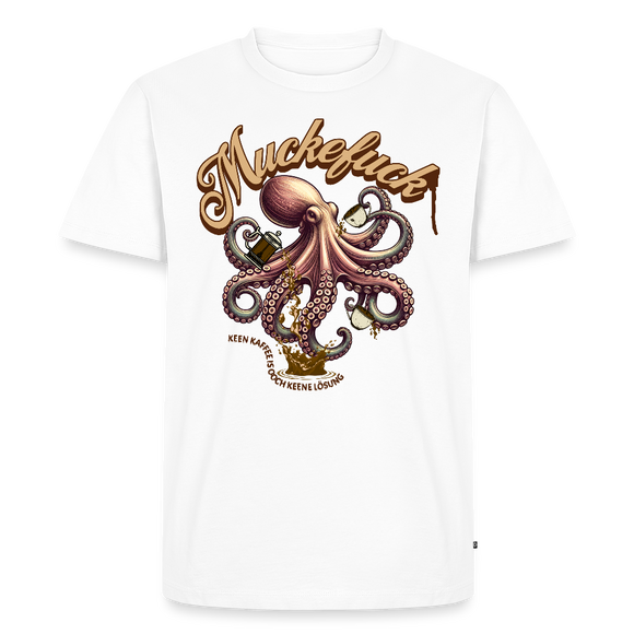 MUCKEFUCK-Männer Premium BIO T-Shirt - Weiß