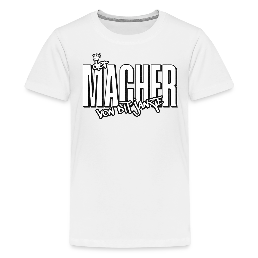 DER MACHER VON DIT JANZE - Teenager Premium T-Shirt - Weiß