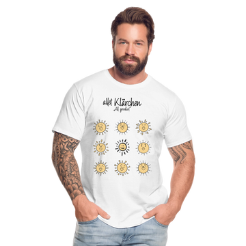 allet KLÄRCHEN-Männer Premium Bio T-Shirt - Weiß