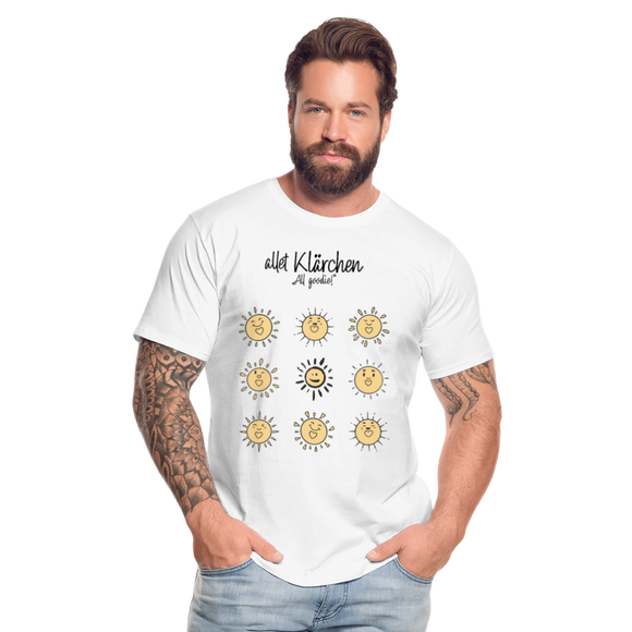 allet KLÄRCHEN-Männer Premium Bio T-Shirt - Weiß