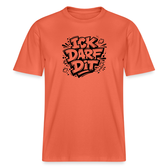 Berlin Shirt-ICK DARF DIT- RELAXED FIT Unisex bio T-Shirt - Hellrot