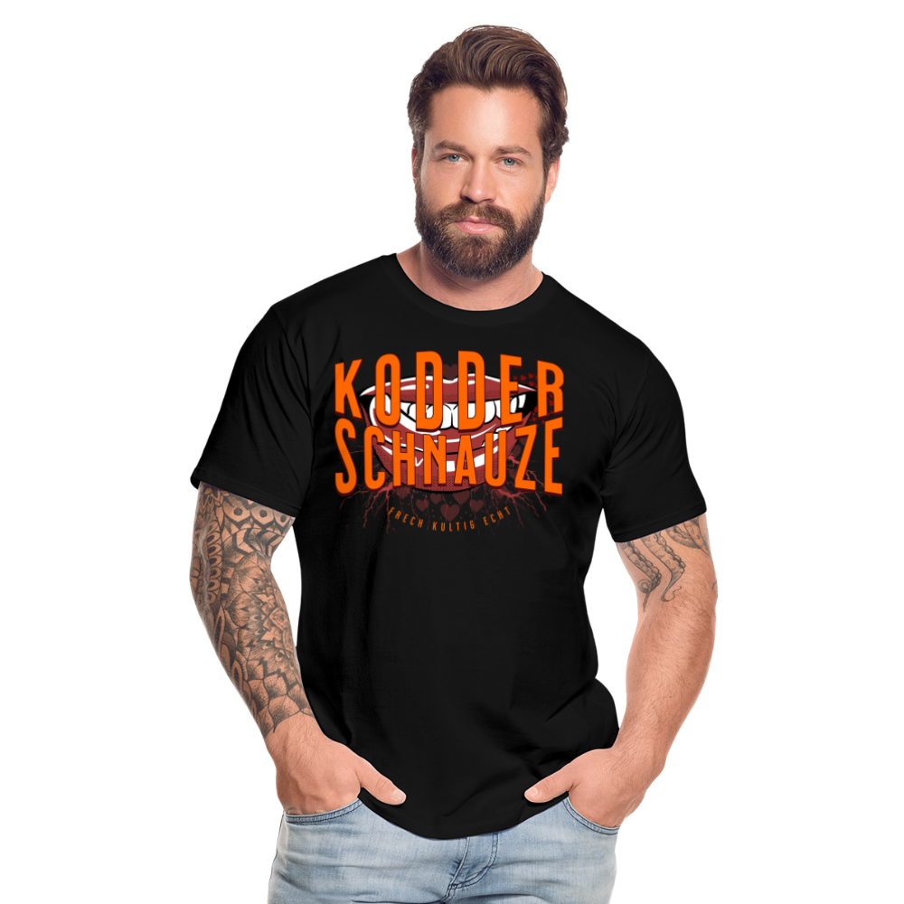 KODDERSCHNAUZE - Männer Premium Bio T-Shirt - Schwarz