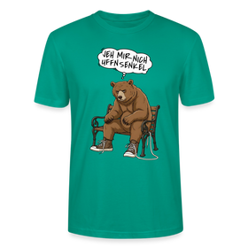 Berliner Bär Shirt-JEH MIR NICH UFFN SENKEL-Unisex T-Shirt - Blaugrün