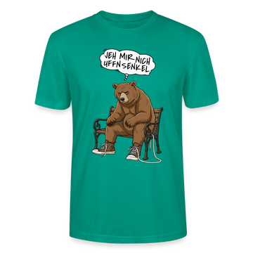 Berliner Bär Shirt-JEH MIR NICH UFFN SENKEL-Unisex T-Shirt - Blaugrün