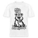 DU SCHNALLST JAR NÜSCHT-RELAXED FIT Unisex BIO T-Shirt - Weiß