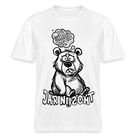 DU SCHNALLST JAR NÜSCHT-RELAXED FIT Unisex BIO T-Shirt - Weiß
