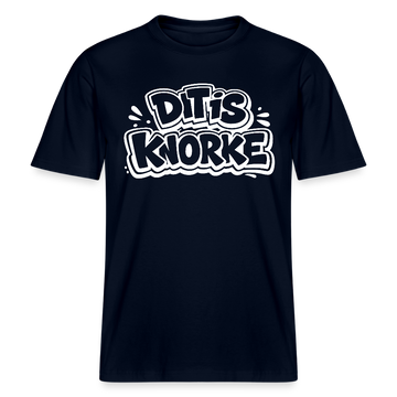 DIT IS KNORKE-RELAXED FIT Unisex bio T-Shirt - Navy