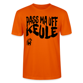 PASS MA UFF KEULE - Unisex T-Shirt Bio-regular - Tieforange