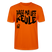 PASS MA UFF KEULE - Unisex T-Shirt Bio-regular - Tieforange