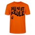 PASS MA UFF KEULE - Unisex T-Shirt Bio-regular - Tieforange