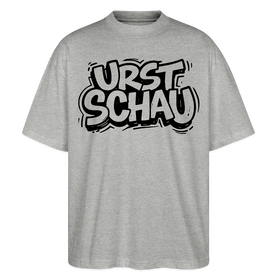 Ostalgie-Oversized Unisex Bio T-Shirt-URST SCHAU - Grau meliert