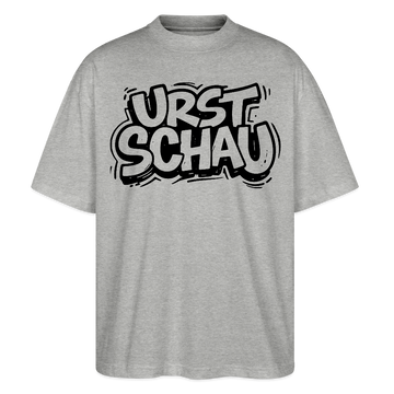 Ostalgie-Oversized Unisex Bio T-Shirt-URST SCHAU - Grau meliert