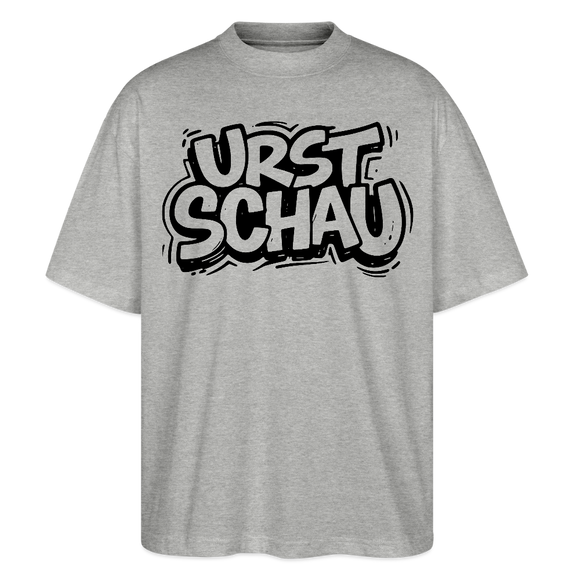 Ostalgie-Oversized Unisex Bio T-Shirt-URST SCHAU - Grau meliert