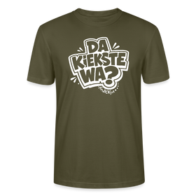 Berlin Shirt mit Spruch- DA KIEKSTE WA?-Unisex T-Shirt Bio - Khaki
