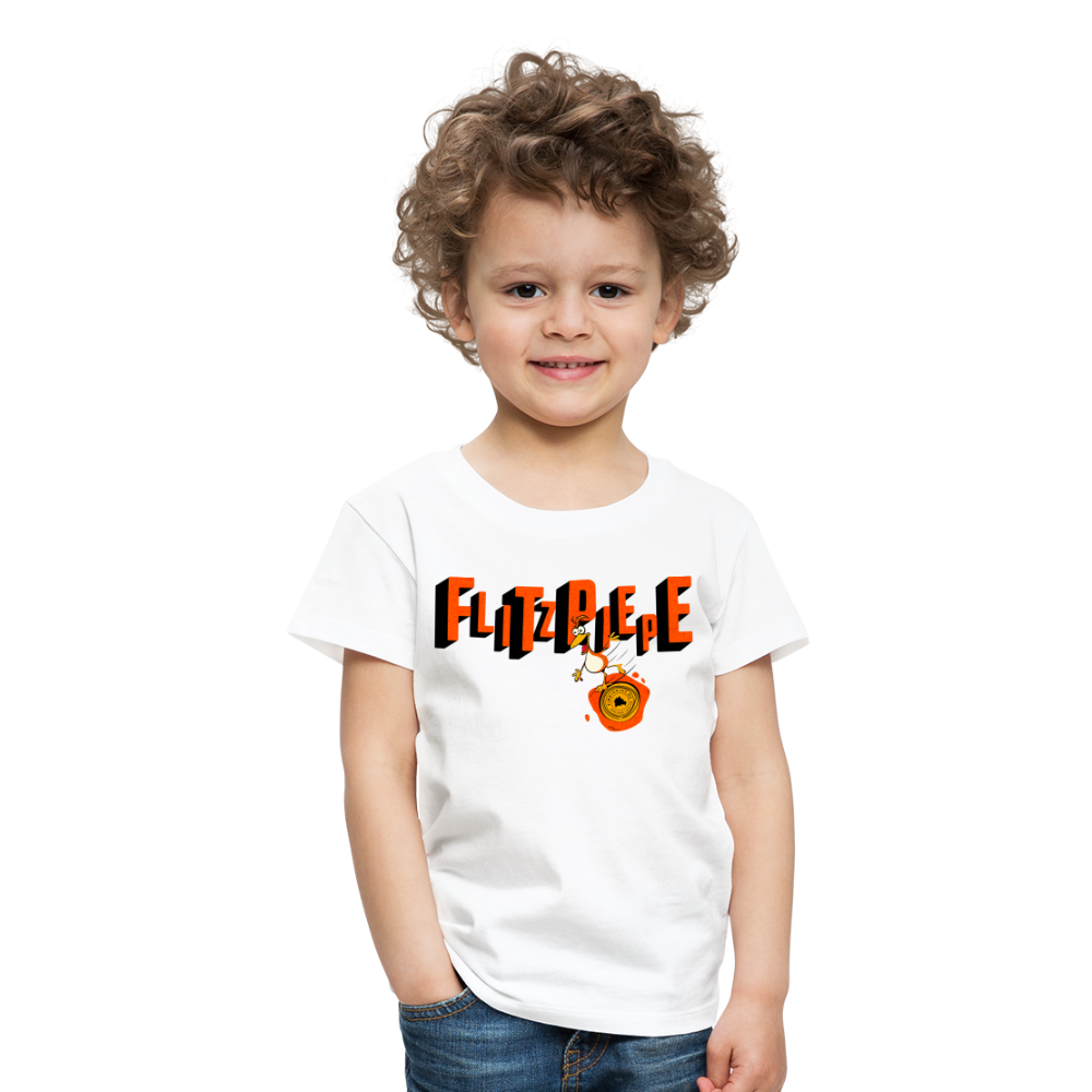 FLITZPIEPE - Kinder Premium T-Shirt - Weiß