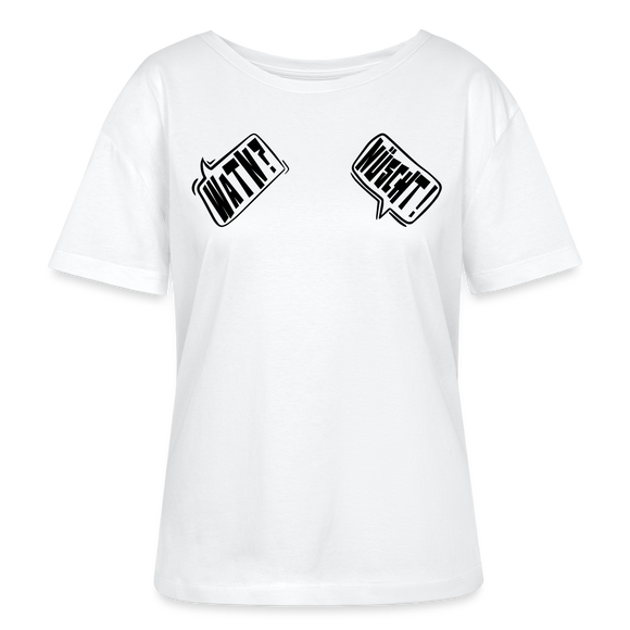 WATN? NÜSCHT!-Rundhals Frauen Bio-T-Shirt - Weiß