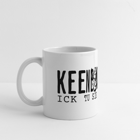 KEENE ANGST ICK TU SIE NÜSCHT - Panoramatasse - Weiß