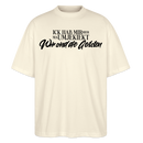 Berlin Statement in schwarzer Schrift 'ICK HAB MIR HIER MA UMJEKIEKT-Wir sind die Geilsten-Oversized Unisex Bio T-Shirt - Weißgrau