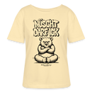 Berlin Shirt für Frauen-NÜSCHT DARF ICK-Rundhals Frauen Bio-T-Shirt - Creme