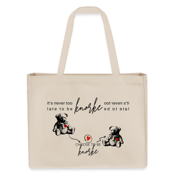 BERLINER KNORKE-Einkaufstasche - Naturweiß