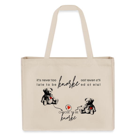 BERLINER KNORKE-Einkaufstasche - Naturweiß