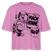Berlin Shirt- MACH HINNE-Frauen Boxy Bio-T-Shirt mit Berliner Skyline - Pink