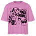 Berlin Shirt- MACH HINNE-Frauen Boxy Bio-T-Shirt mit Berliner Skyline - Pink