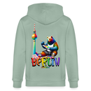 CSD BERLIN-Unisex Bio-Kapuzenjacke - Helles Graugrün