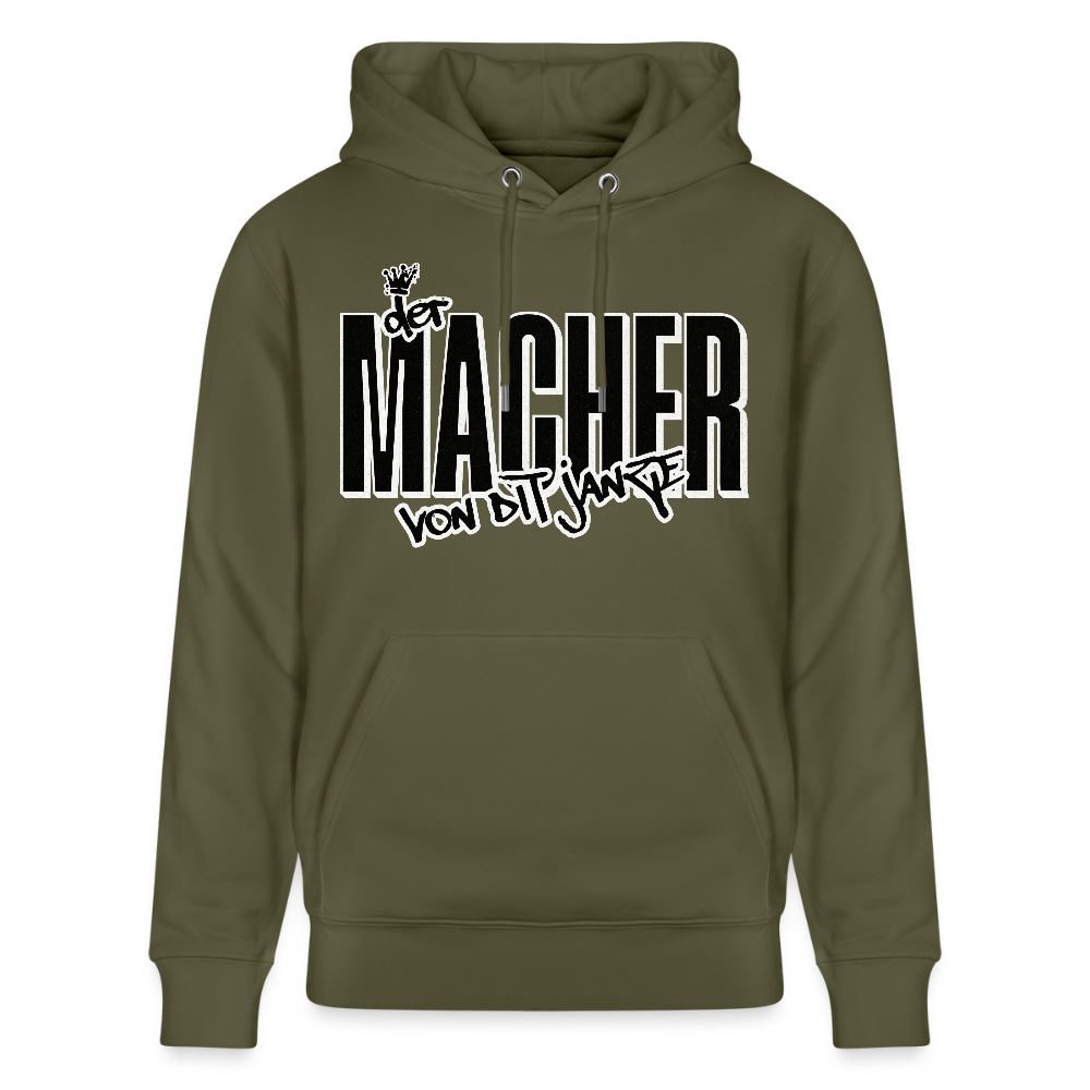 DER MACHER VON DIT JANZE - Unisex Bio-Hoodie - Khaki Grün