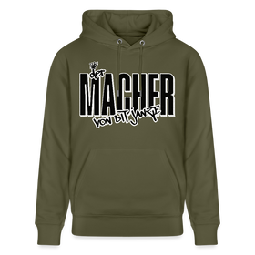 DER MACHER VON DIT JANZE - Unisex Bio-Hoodie - Khaki Grün
