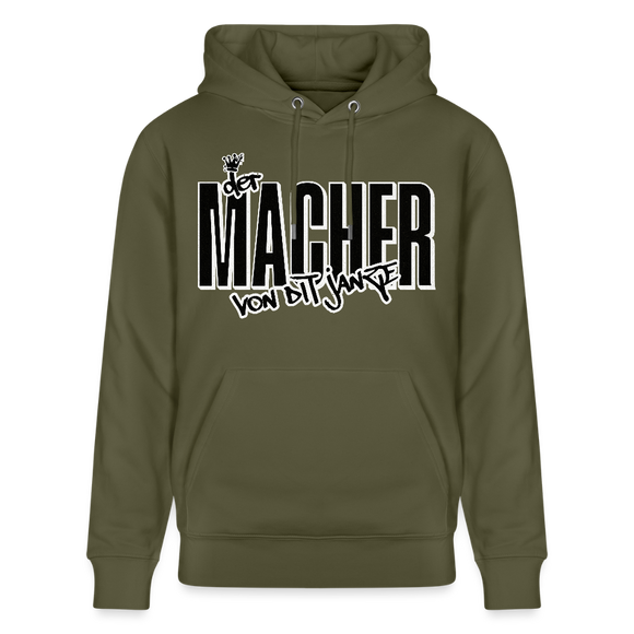 DER MACHER VON DIT JANZE - Unisex Bio-Hoodie - Khaki Grün