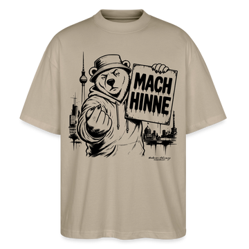 MACH HINNE – Berlin Souvenir -Oversized Unisex Bio T-Shirt - Steingrau