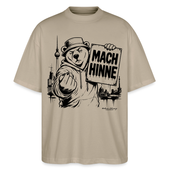 MACH HINNE – Berlin Souvenir -Oversized Unisex Bio T-Shirt - Steingrau