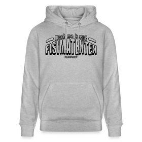 Berliner Spruch-FISIMATENTEN-Unisex Bio-Hoodie - Grau meliert