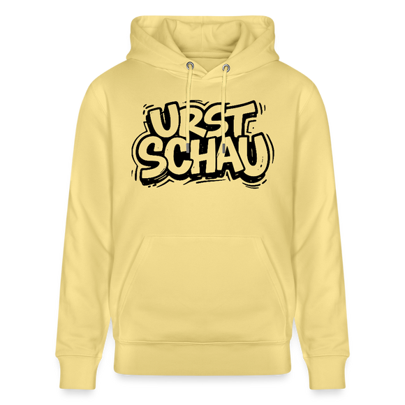Ostalgie-Unisex Bio-Hoodie-URST SCHAU - Gelb Viva 