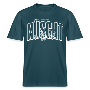 Berlin Shirt mit Schnauze-NÜSCHT-Relaxed Fit Unisex Bio - Dunkles Petrol