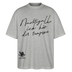 NACHTIGALL ICK HÖR DIR TRAPSEN-Oversized Unisex Bio T-Shirt - Grau meliert